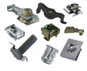 Metal & plastic clips for panels and cables